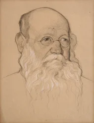 Piotr Kropotkin, 1920-21 (tiza sobre papel)